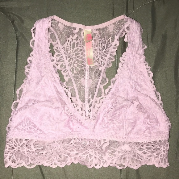 PINK Lace Bralette - Picture 1 of 3
